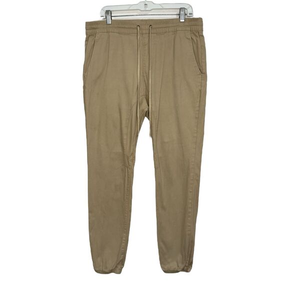 PacSun Other - PacSun Men’s Large Jogger Pants Khaki Pull On Drawstring Casual Comfort